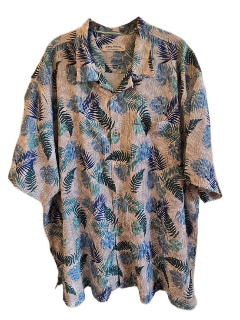 Tommy Bahama Big & Tall Bahama Coast Fronds Away IslandZone® Camp Shirt